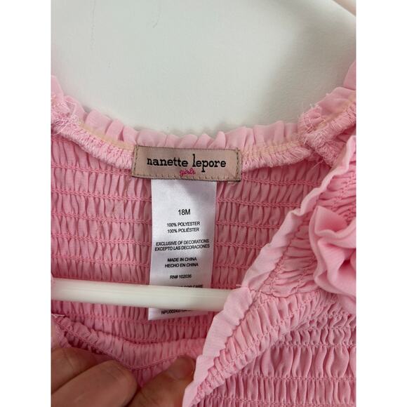 NANETTE LEPORE Pink Rose Tulle Dress - Size 18M NWT - Picture 6 of 8